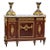 French Louis XVI Sideboard With Marble Top, Gold Leaf Accents & Gilt Bronze Mounts For Sale