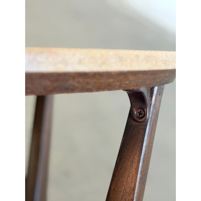 1960s 1960s Stone Top Side Table For Sale - Image 5 of 11