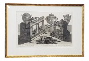 Giovanni Piranesi Marble Urns and Vases and Lamps Etching C.1770