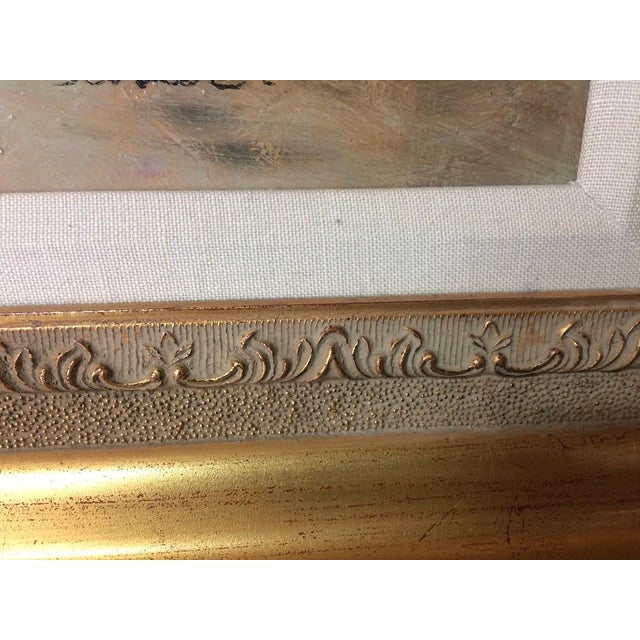 1990s Vintage Oil on Board, Still Life Art Floral, Framed and Signed For Sale - Image 5 of 8