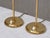 Cream Tall Brass Table Lamps by Harald Notini for Böhlmarks, Sweden, 1950s, Set of 2 For Sale - Image 8 of 13