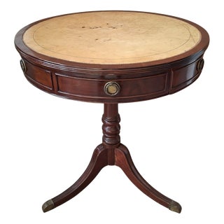 Vintage Drum Table, 1980s For Sale