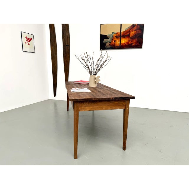 School Table with 8 Drawers, 1950s For Sale - Image 10 of 18