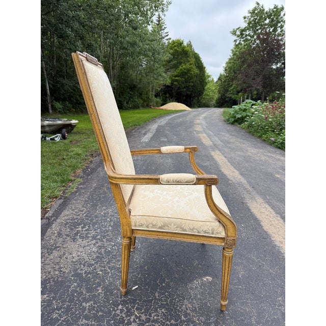 Mid 20th Century Pair of Louis XVI Style Armchairs For Sale In Milwaukee - Image 6 of 12