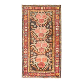 Floral Antique Karabagh Rug, 4'1'' X 7'3'' For Sale