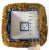 Hollywood Regency Unique Regal Designer Sapphire Blue Velvet Zebra Animal Pattern Lamp Shade With Belagio Fringe For Sale - Image 3 of 5