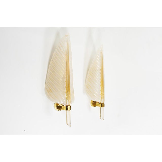Murano Glass Wall Lamps from Barovier & Toso, 1960s, Set of 2 For Sale - Image 11 of 11