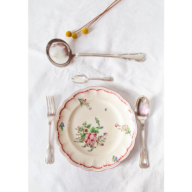Antique French Flatware Service by Ravinet Denfert, 1940s, Set of 31 For Sale - Image 4 of 8
