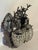 1980s 1980s French Louis XVI Charcoal Bronze Wall Lamps Sconces - Pair For Sale - Image 5 of 14
