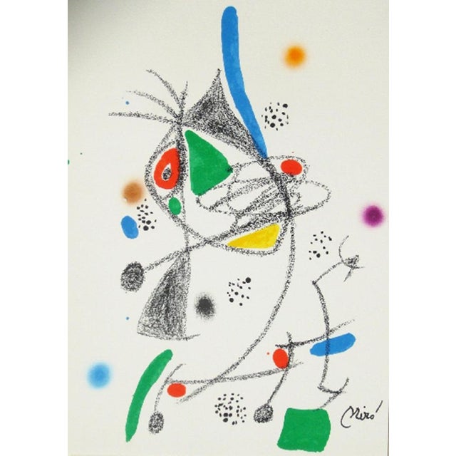 Joan Miro Maravillas with acrostic variations 4, 1975 Original lithograph on guarro paper signed in the plate Edition of...