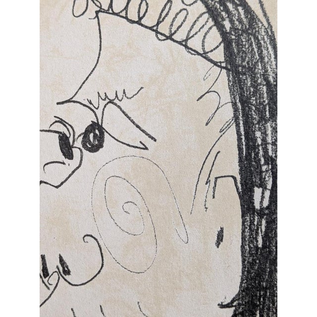1960s Pablo Picasso, Profile, Original Color Serigraph, 1964 For Sale - Image 5 of 7