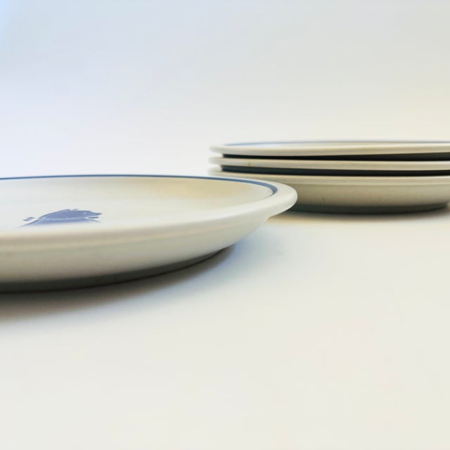 Pfaltzgraff Yorktowne Stoneware Cat Salad or Dessert Plates - Set of 4 For Sale In San Francisco - Image 6 of 12