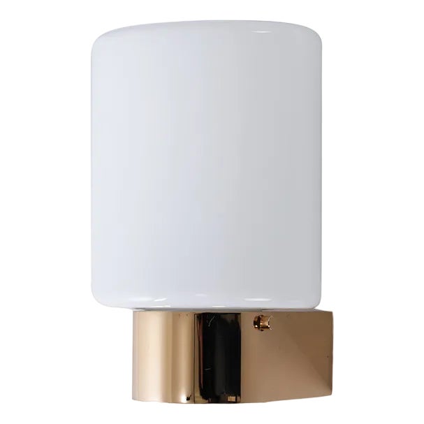 Wall Lamp in White Glass For Sale