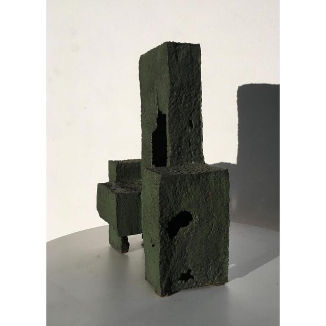Italian Cast Iron Abstract Sculpture by Urano Palma, 1985 For Sale - Image 16 of 18