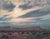 Frontage Road by Mark Harrison | Oil on linen Landscape with desert and cloudy sky. For Sale