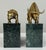 Vintage Wall Street Bull and Bear Brass on Marble Block Bookends For Sale - Image 4 of 8