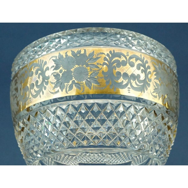 Vintage Crystal Cup Vase by Val Saint Lambert Factory, 1940s For Sale - Image 13 of 18