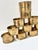 Hollywood Regency Vintage Solid Brass Banded Napkin Rings – Set of 11 For Sale - Image 3 of 8