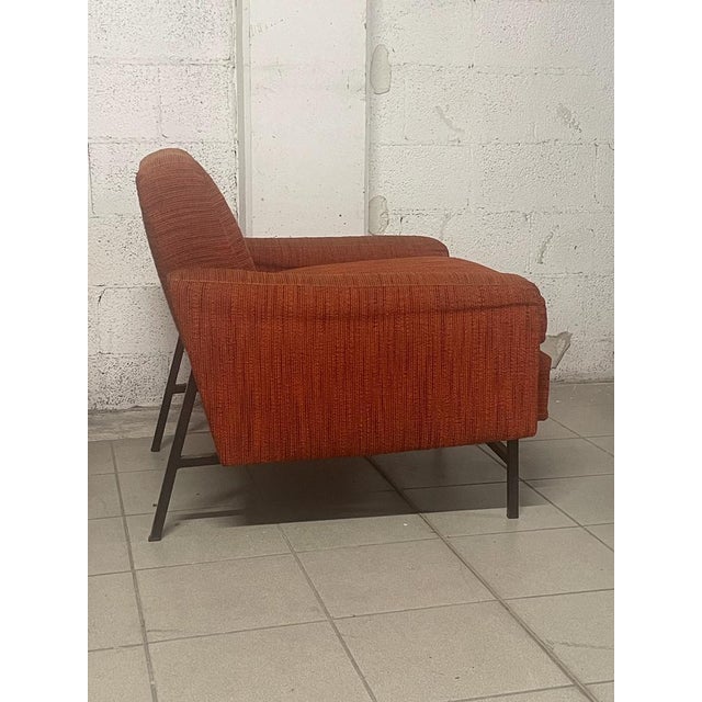 Set of Iron and Fabric Armchairs, 1960s For Sale - Image 9 of 18