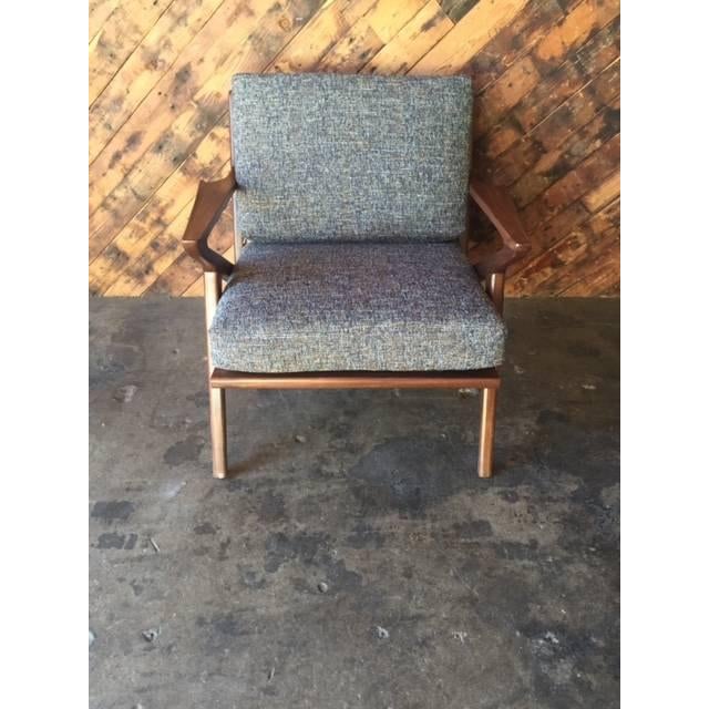Mid Century Custom Selig Style Z Chair Chairish