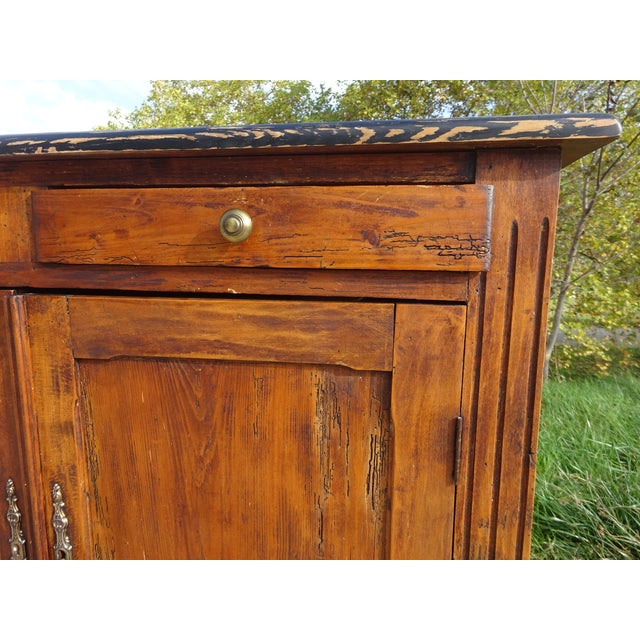 Vintage Parisian Pine Buffet, 1890s For Sale - Image 5 of 18