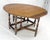 Solid Tiger Oak Oval Drop Leaf Gate Leg Dining Table Clean! For Sale - Image 10 of 18