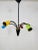 1950s Colorful Mid-Century Brass 5-Arm Sputnik Chandelier, 1950s For Sale - Image 5 of 8