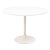 Vintage 1960s Borge Johansen White Tulip Style Round Dining Dinette Table For Sale