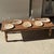 Contemporary Small Trinket Tray or Dish in Beige Petrified Wood with Small Black Heart-Shaped Circles D21-25 -3314 For Sale - Image 3 of 18