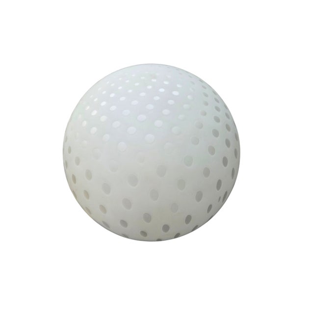 Vintage Post Modern Abstract Sphere Floor Light Glass Orb Polka Dots For Sale - Image 9 of 14