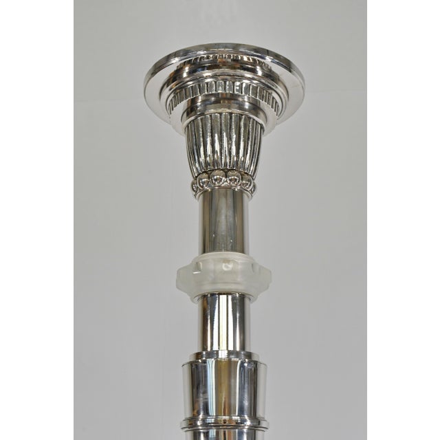 French Art Deco Chandelier by Georges Leleu - 1930 France For Sale - Image 12 of 17