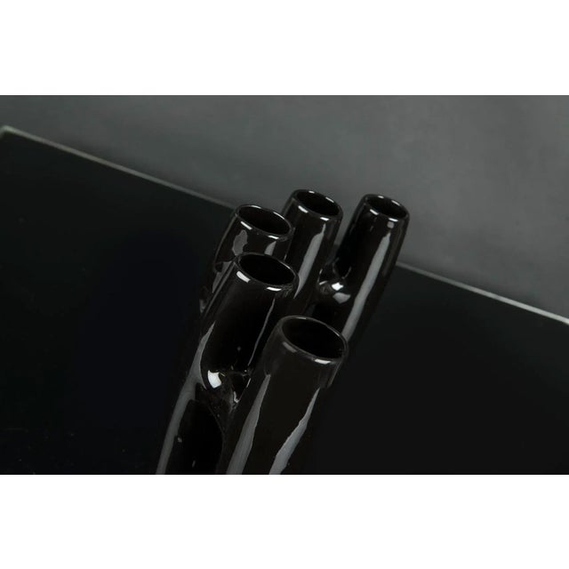 Single Flower Vase x5 in Gress Black from VGnewtrend For Sale - Image 4 of 8
