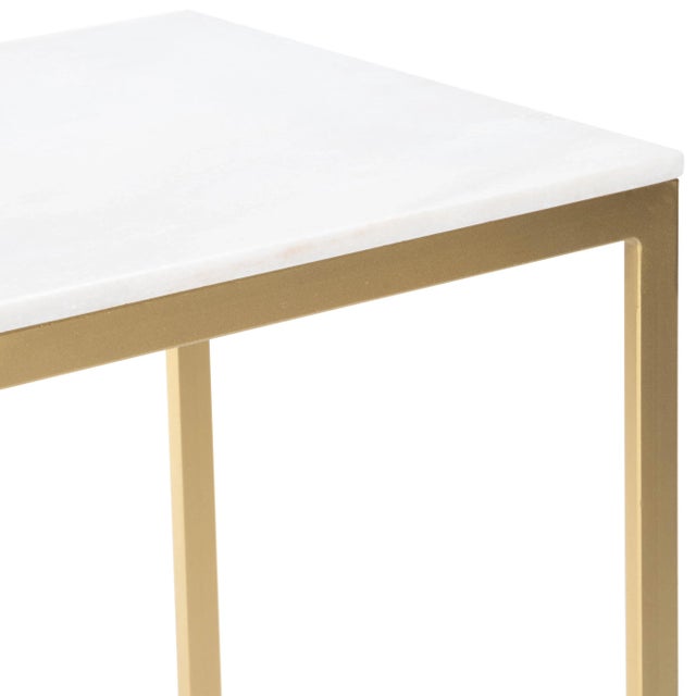 Lawler Marble, Accent Table, Gold For Sale - Image 11 of 12