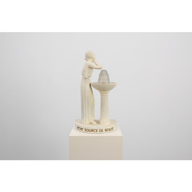 A rare and evocative Art Deco advertising lamp created in Belgium during the 1930s for Vichy, the famed French brand...