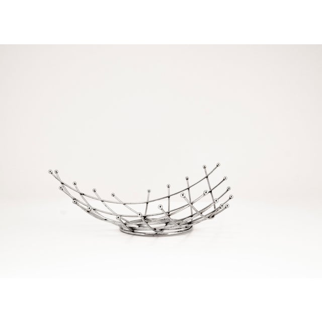 Mid-Century Modern Mid-Century Modern Chrome Wire Fruit Bowl, 1970s For Sale - Image 3 of 9