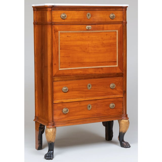 Early 19th Century Continental Neoclassical Secretary For Sale - Image 4 of 8