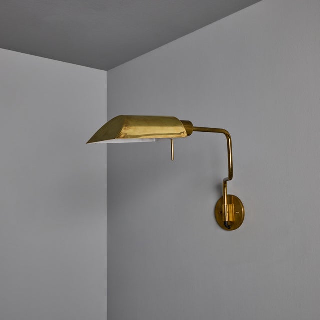 1970s Zonca Articulating Brass Wall Lamps - a Pair For Sale - Image 9 of 18