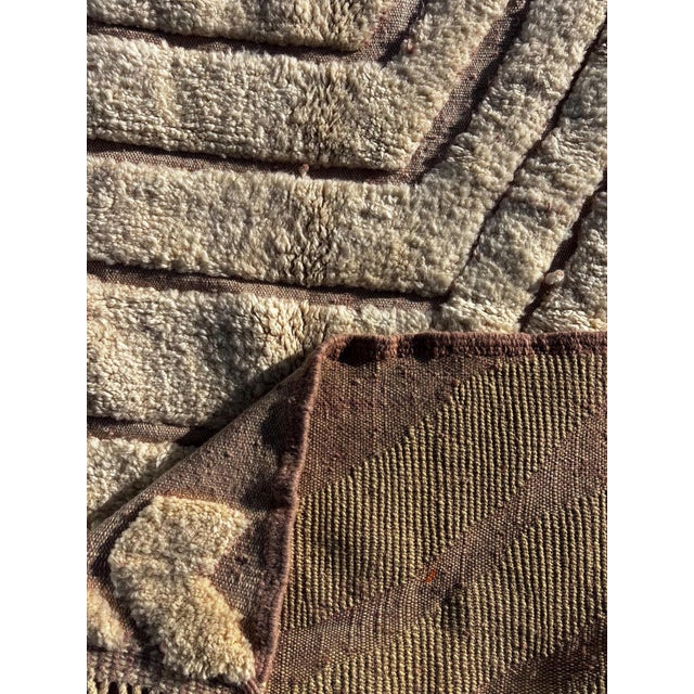 Moroccan Artist Berber Modern Moroccan Mrirt Wool Rug For Sale - Image 4 of 13