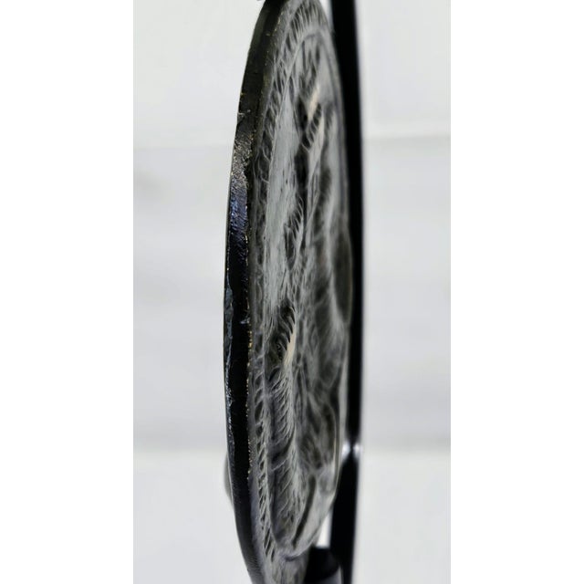 Renaissance Bronze Costanzo Sforza Medal on Custom Stand, After Enzola, Castle of Pesaro, 3-Inch Cast For Sale - Image 9 of 9