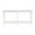 Traditional White Console Table With Glass Top For Sale
