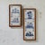 A wonderful set of three 18th century Dutch Delft tiles, each hand painted in cobalt blue upon a white tin glazed ground....