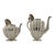 Antique Art Deco Sterling Silver L. Maciel Mexican 3 Piece Tea Coffee Set 1935 For Sale - Image 12 of 17