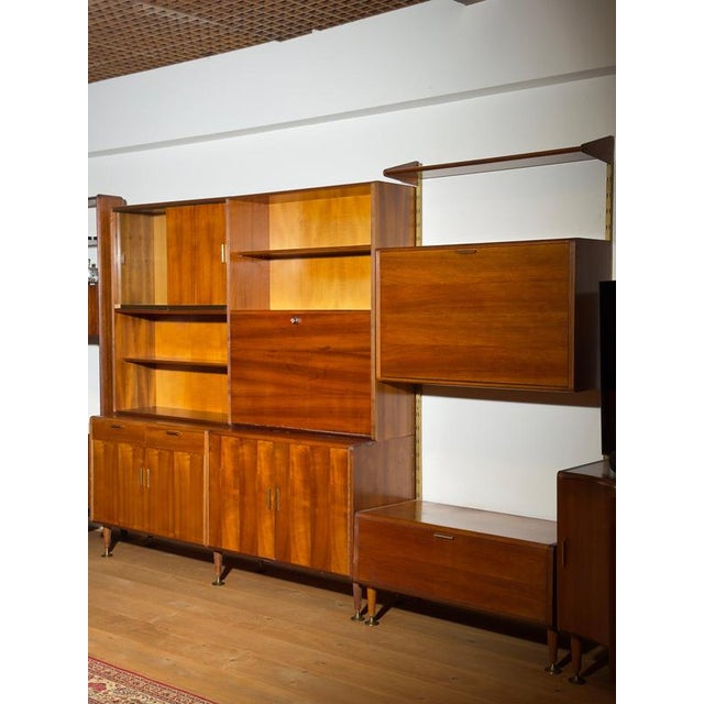Gold Mid-Century Modular Poly-Z Wall Unit by A.A.Patijn for Zijlstra, 1950 For Sale - Image 8 of 18