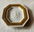Grand Tour Italian Bisque Porcelain Grand Tour Style Plaque With Gold Border | Italy, Mid-20th C. For Sale - Image 3 of 13