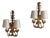 Vintage Wall Lights in Steel, 1950s, Set of 2 For Sale