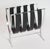 Vintage Chrome Leather Magazine Rack in the Style of Alessandro Albrizzi. Make your magazines sit in high style .