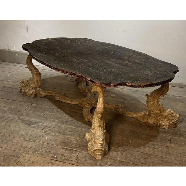Large Italian Coffee Table, 19th Century For Sale - Image 10 of 11
