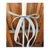 Vintage Metal Ribbon Bow Floor Lamp With Travertine Base For Sale - Image 4 of 10