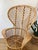Gio Ponti Vintage 1960s Rattan Italian Modern Peacock Chair Gio Ponti Style For Sale - Image 4 of 12