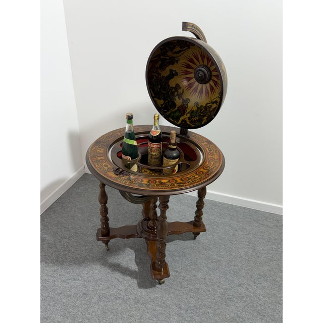 Large Globe Bar Cart, Italy, 1970 For Sale - Image 3 of 6